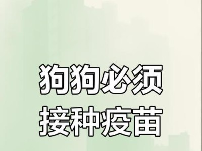 为你的狗子打疫苗（了解为何打疫苗是保护你的狗子免受疾病侵害的关键）