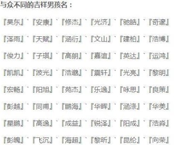 大狗的命名艺术（给大狗起个什么名字好呢？（）